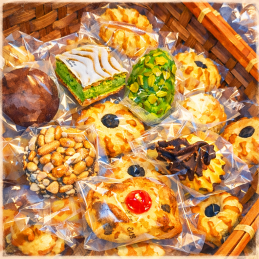 Gâteaux typiques amande,...