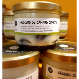 Gésiers de canard confits